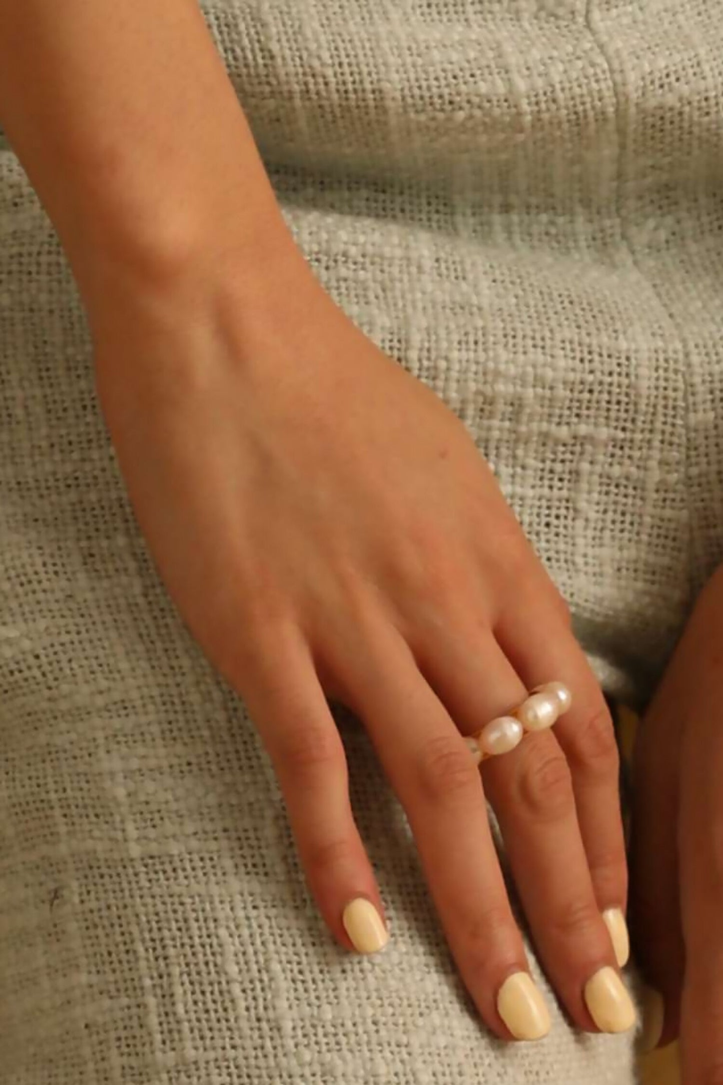 Baroque Pearl Embellished Ring 