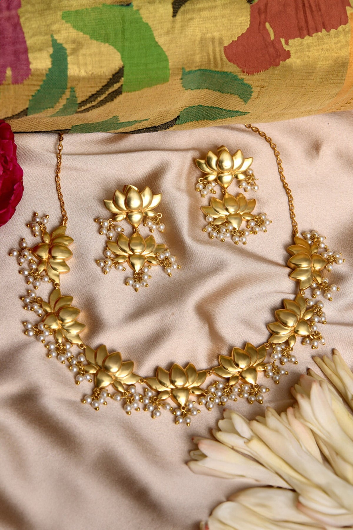 Embellished Padmini Necklace Set 