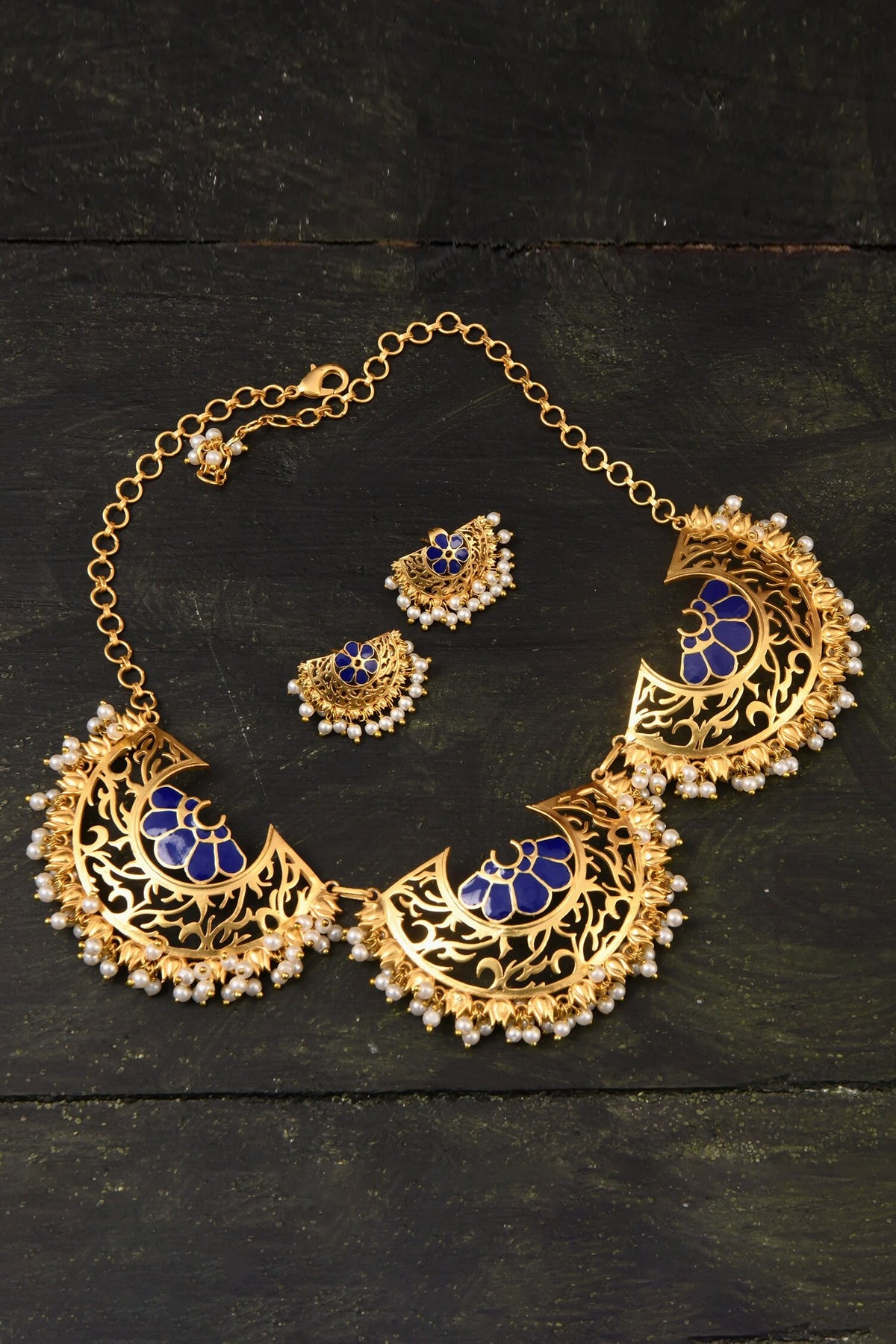 Meena Embellished Necklace Set 