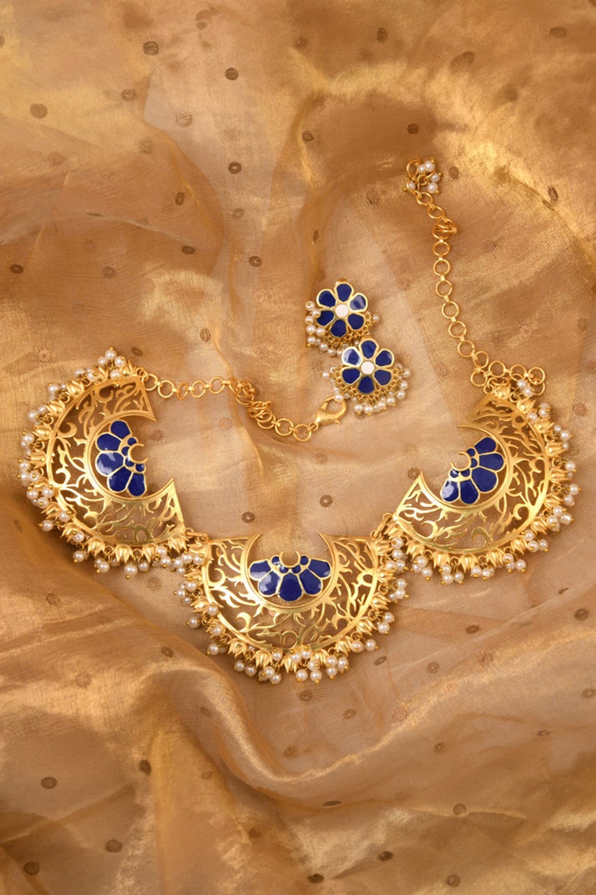 Embellished Maharani Necklace Set 