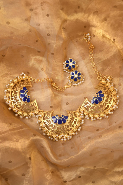 Embellished Maharani Necklace Set 