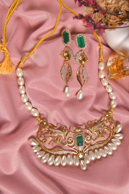 Embellished Royal Rendition Necklace Set 