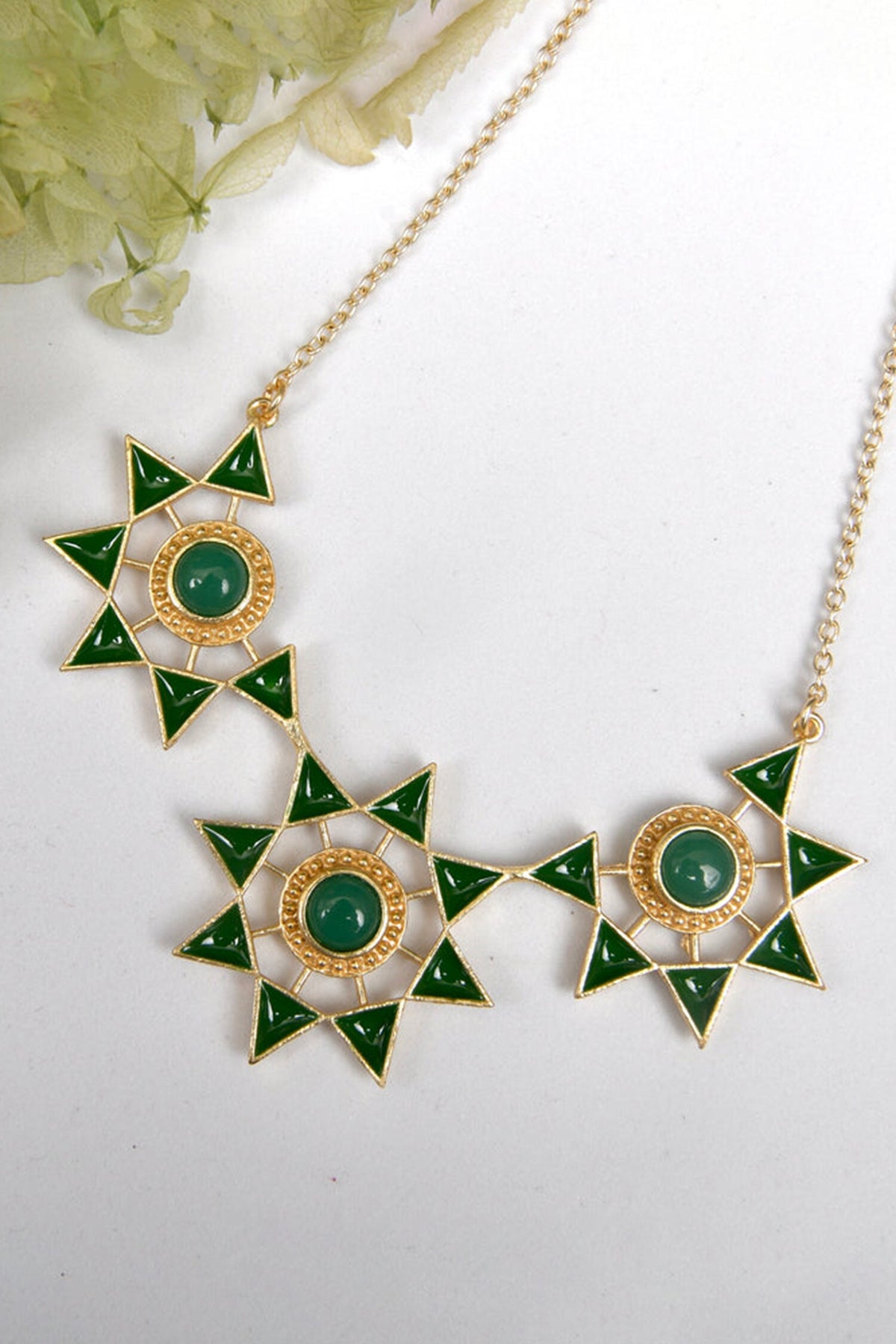 Caffeine Rush Embellished Necklace Set 