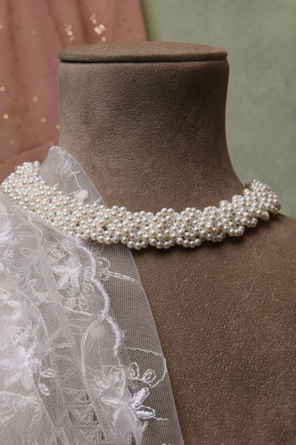 Braided Pearl Necklace 
