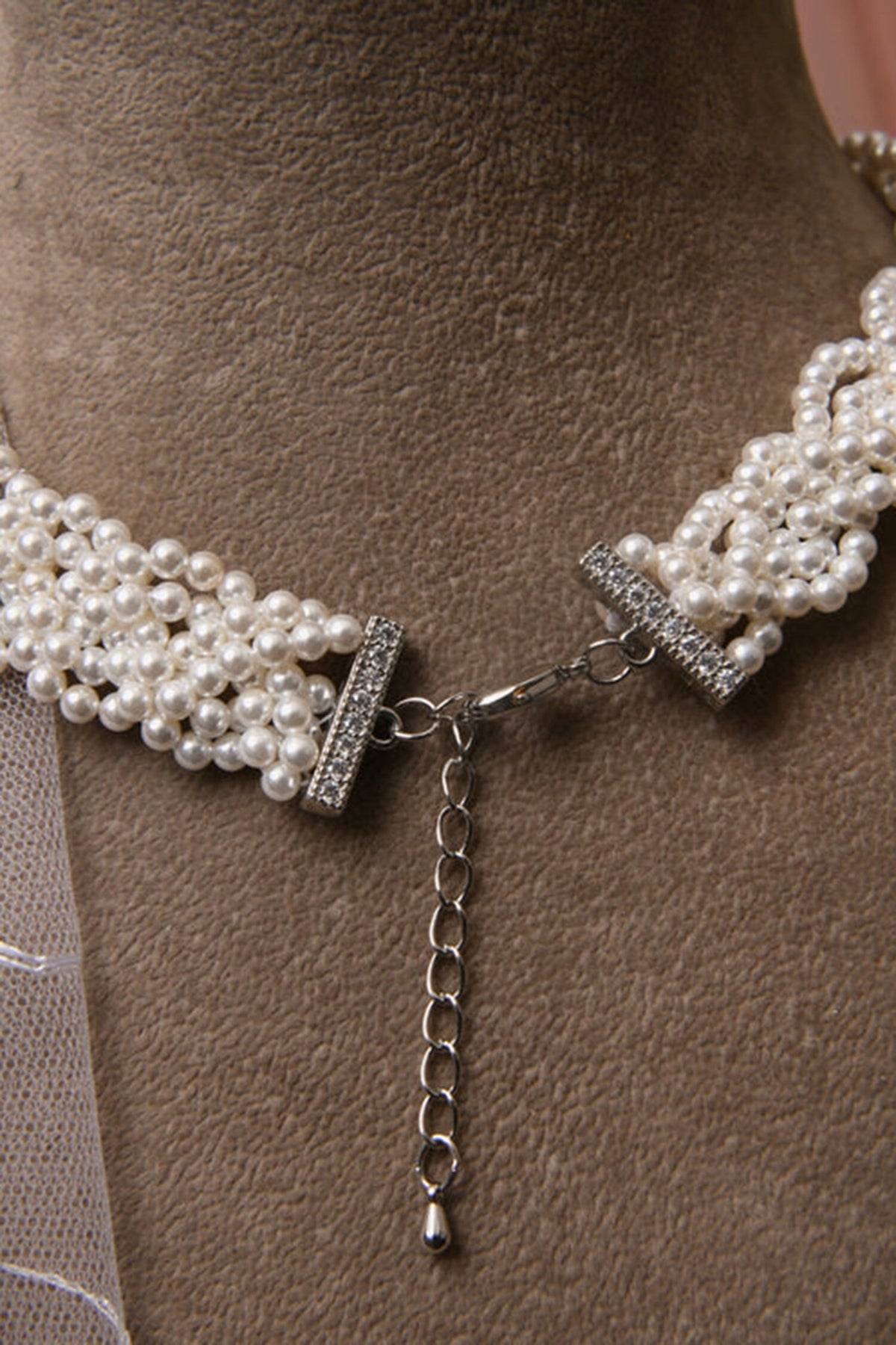 Braided Pearl Necklace 