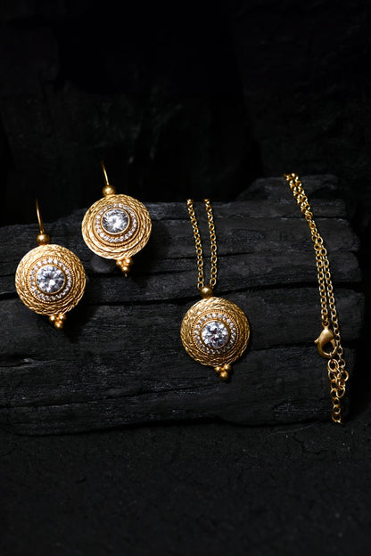 Queen Of Heaven Pendant Necklace Set 