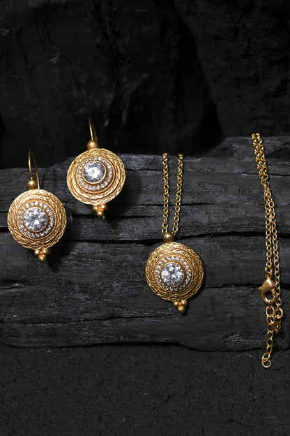 Queen Of Heaven Pendant Necklace Set 