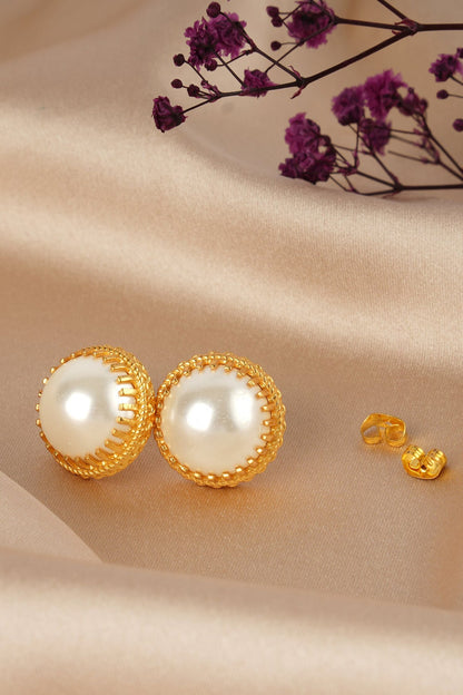 Victorian Pearl Embellished Necklace Set 