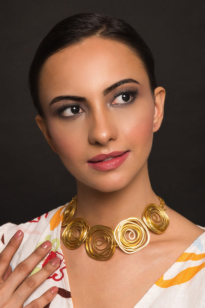 3D Spiral Necklace 