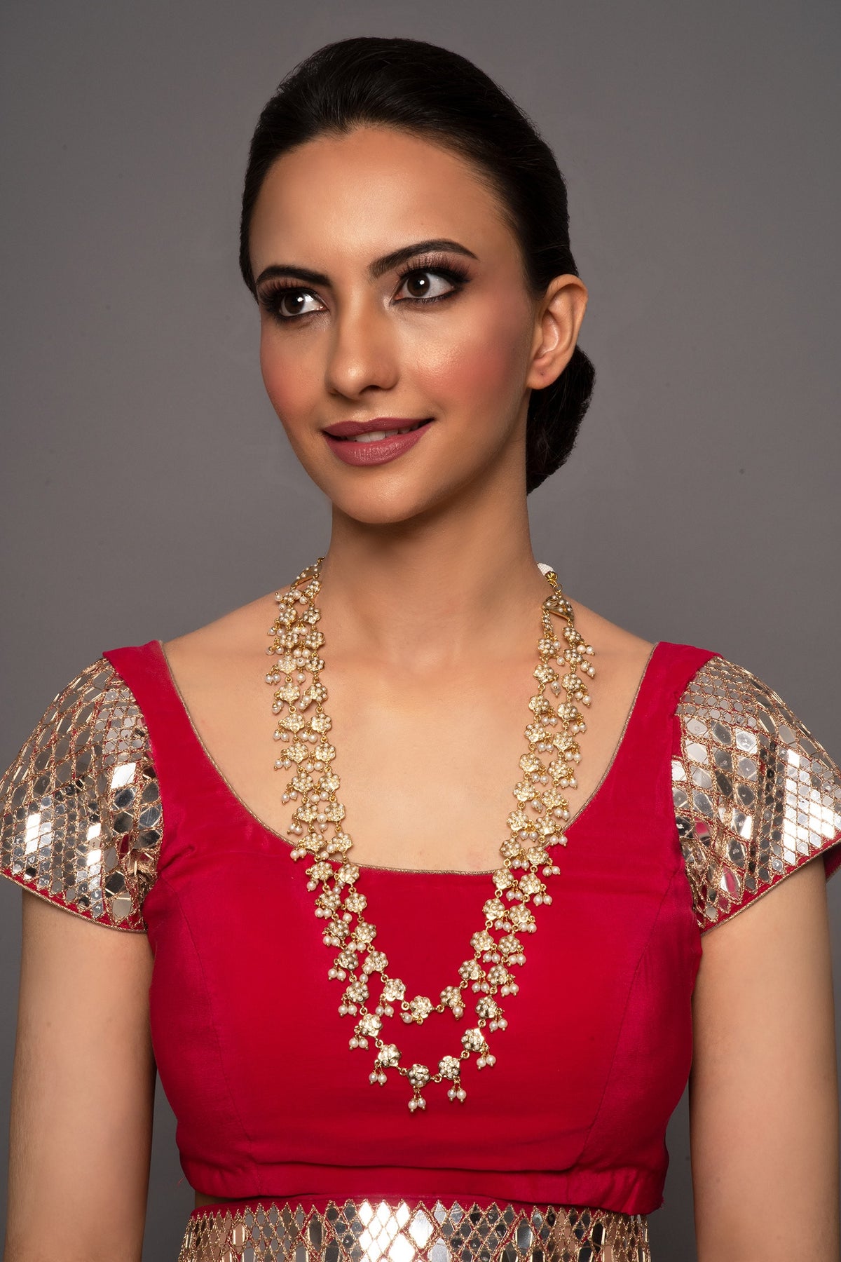Eiana Jadau Pearl Layered Necklace 