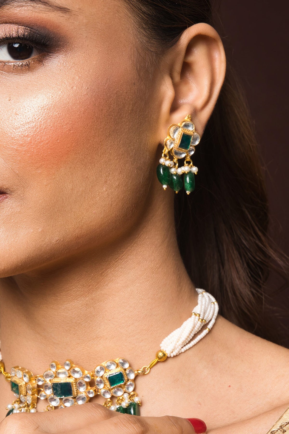 Kundan Embellished Choker Set 