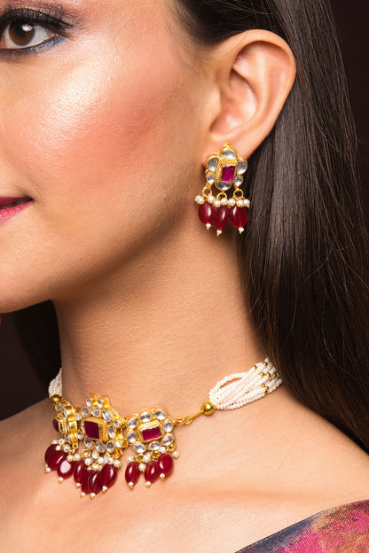 Kundan Studded Choker Set 