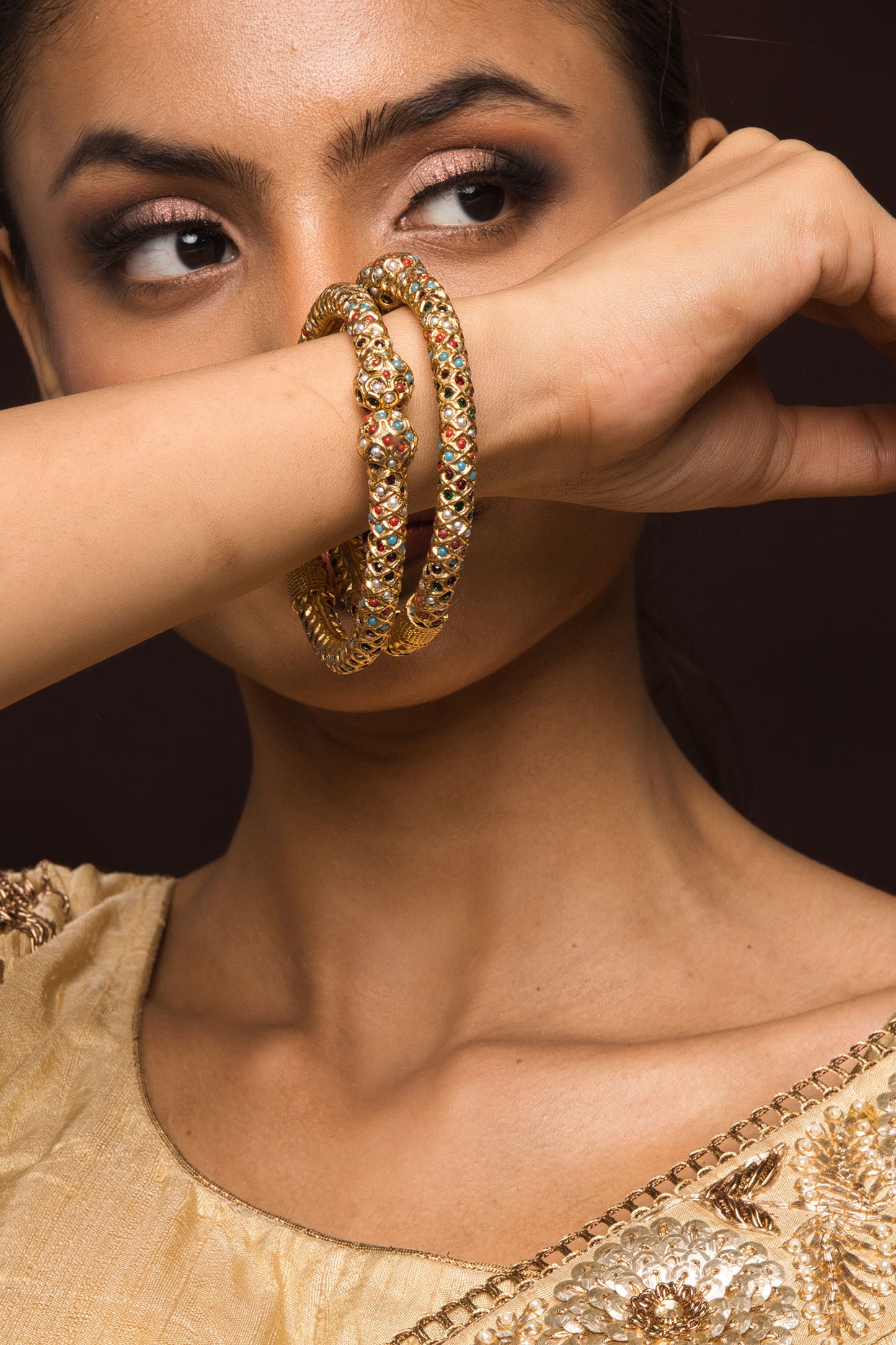 Tanika Jadau Bangles - Set of 2 