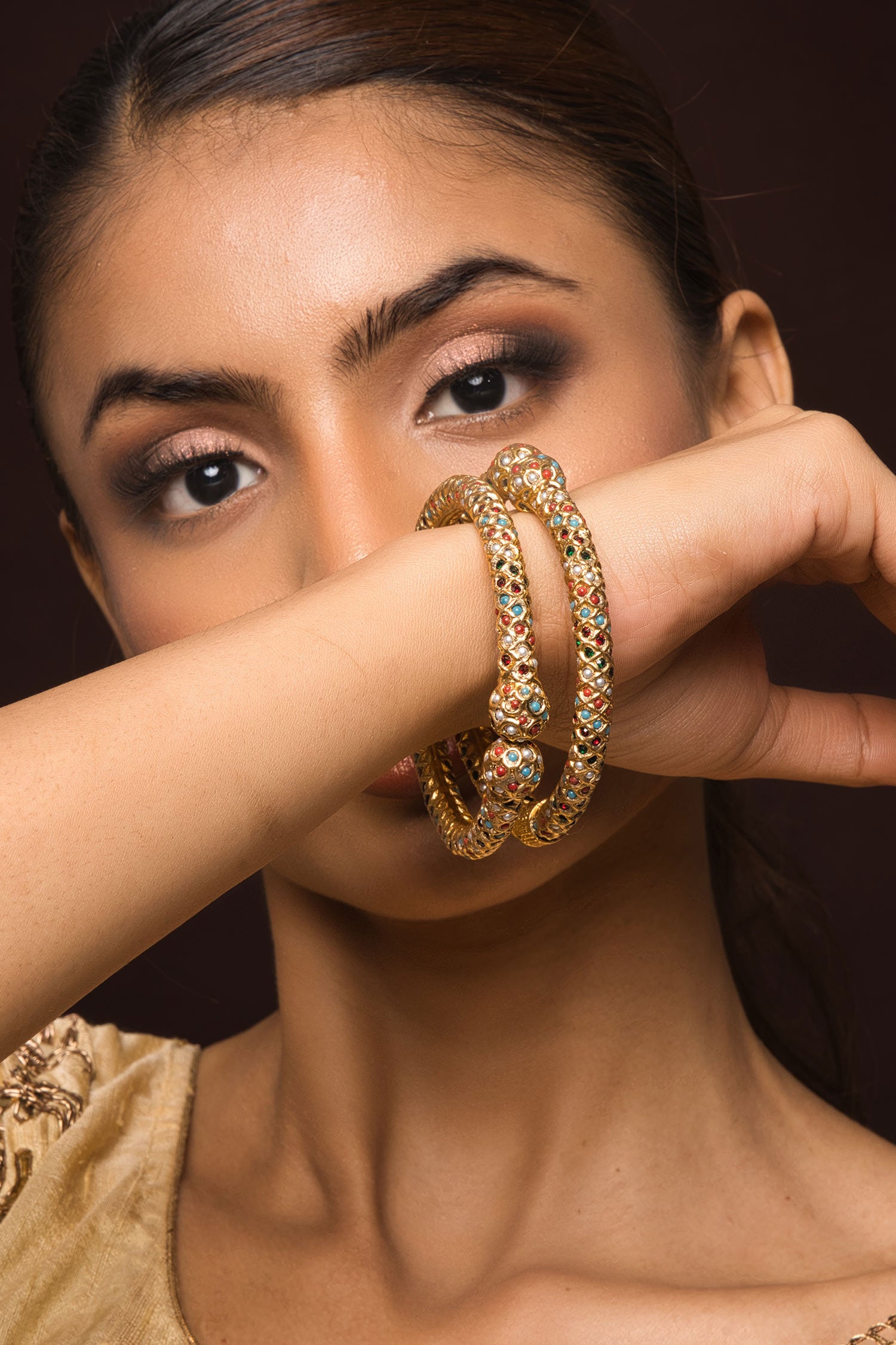 Tanika Jadau Bangles - Set of 2 