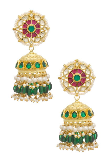 Kundan Jhumkas 