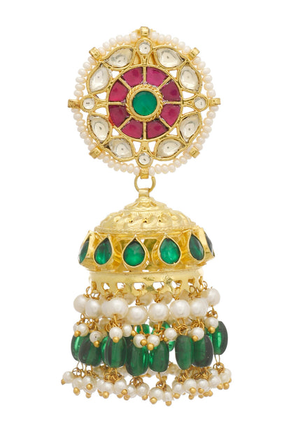Kundan Jhumkas 