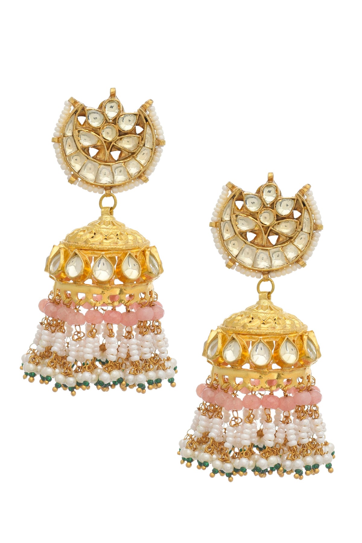Kundan Jhumkas 