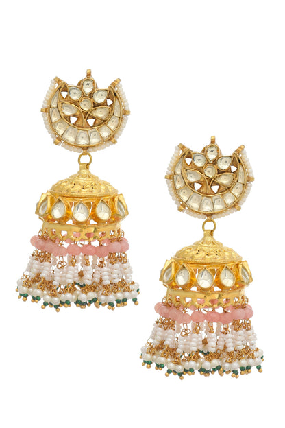 Kundan Jhumkas 