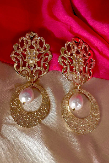 Nizaam Pearl Drop Earrings 