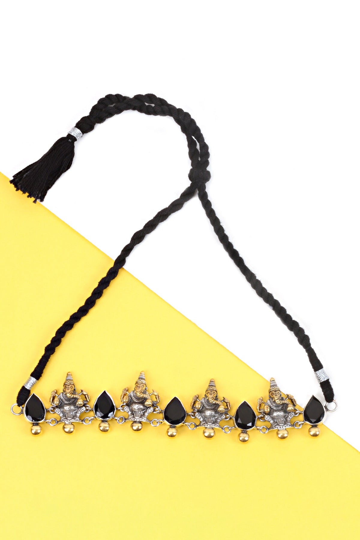 Two Toned Temple Choker 
