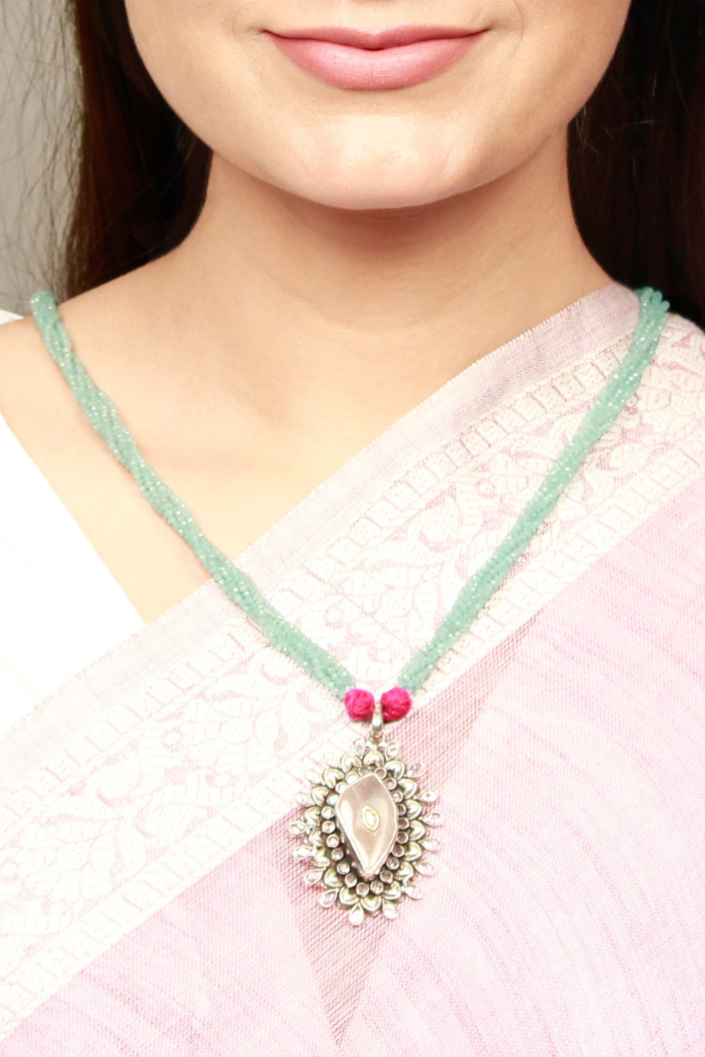 Handcrafted Pendant Drop Necklace 