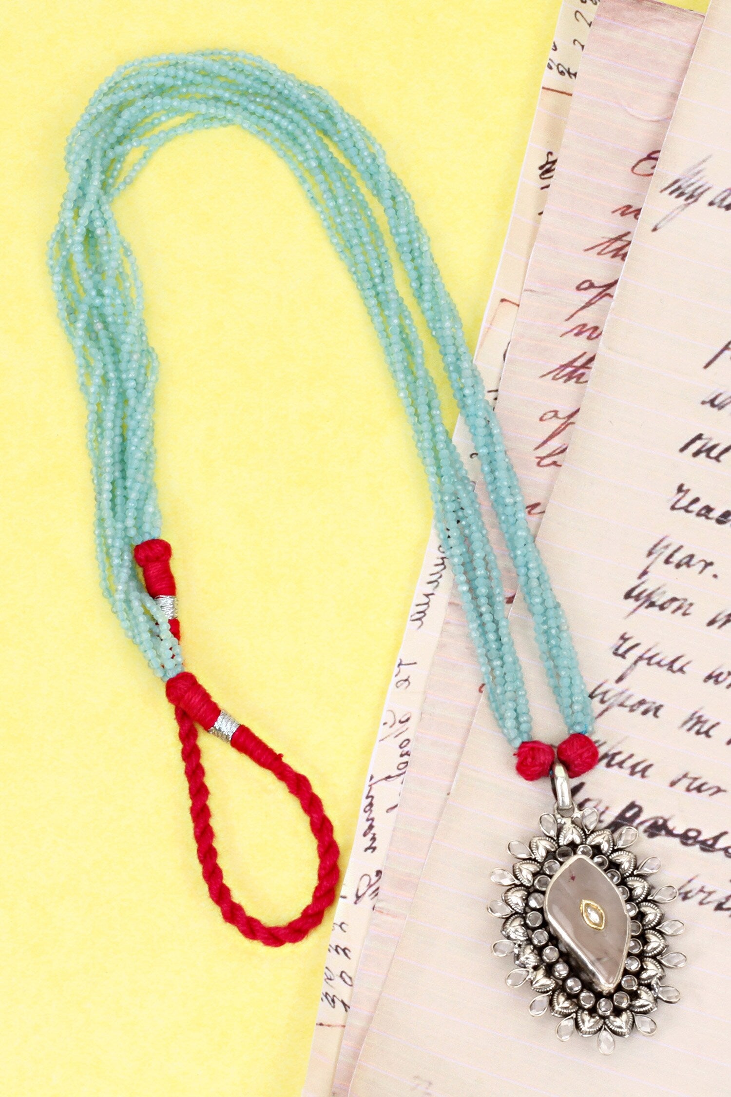 Handcrafted Pendant Drop Necklace 