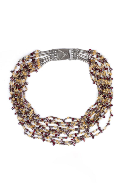 Shanaya Multi Stranded Beads Necklace 
