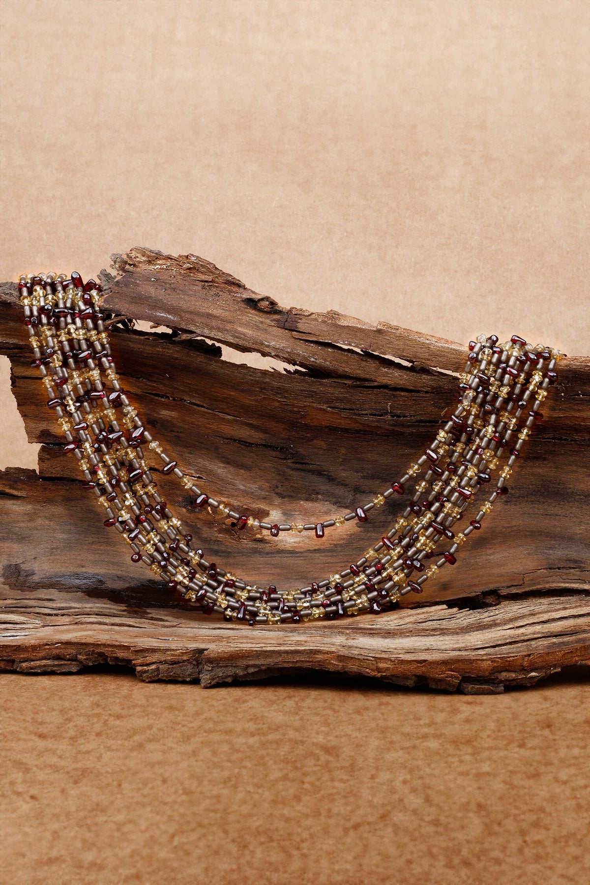 Shanaya Multi Stranded Beads Necklace 