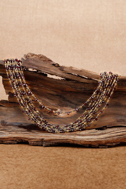 Shanaya Multi Stranded Beads Necklace 