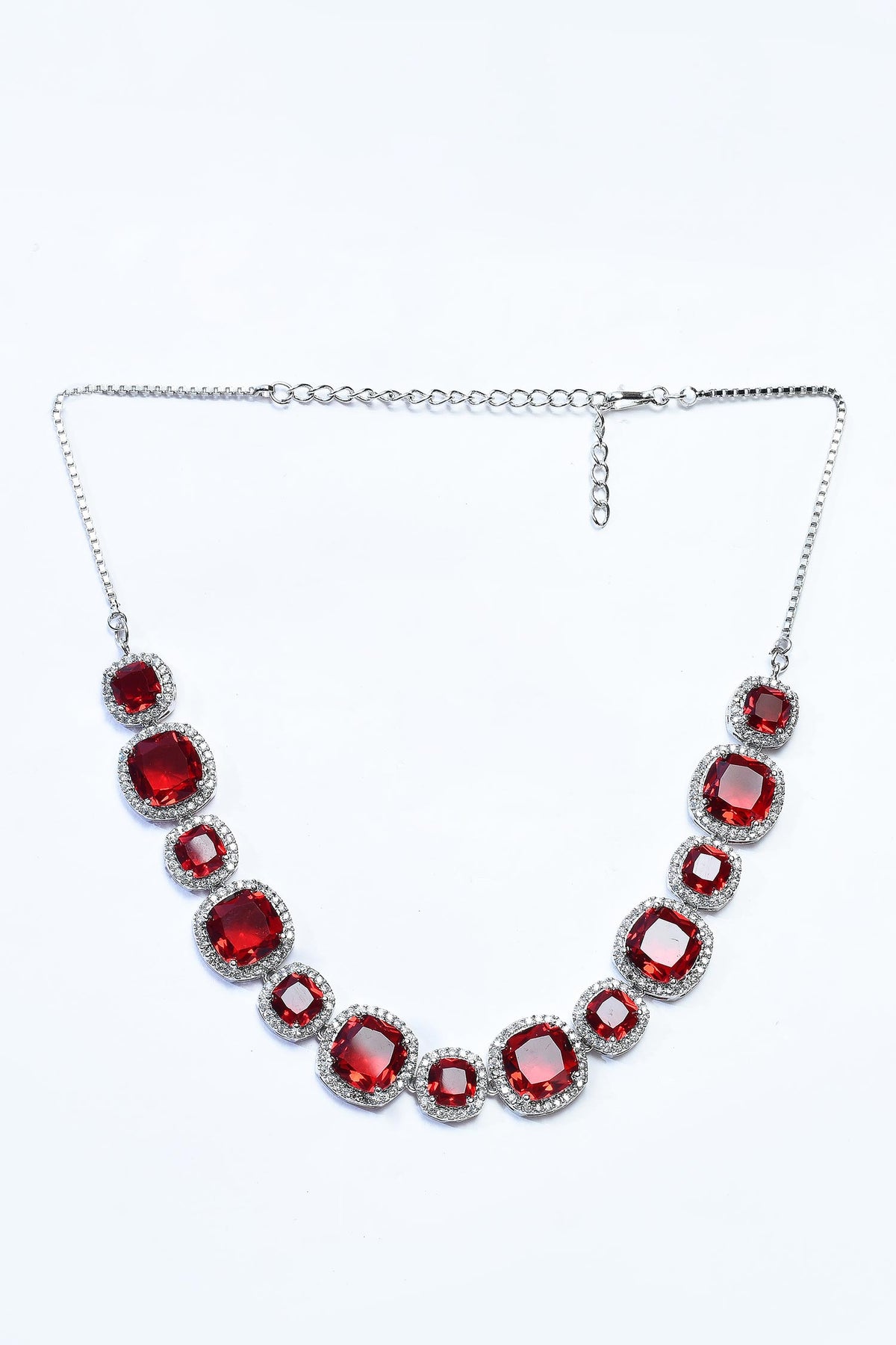 American Diamond Encrusted Necklace Set 