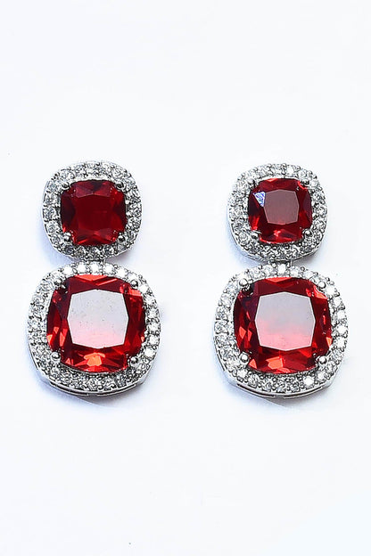American Diamond Encrusted Necklace Set 