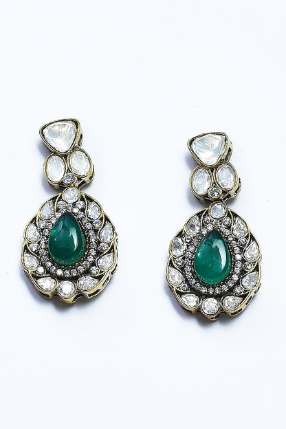 Polki Embellished Pendant Necklace Set 