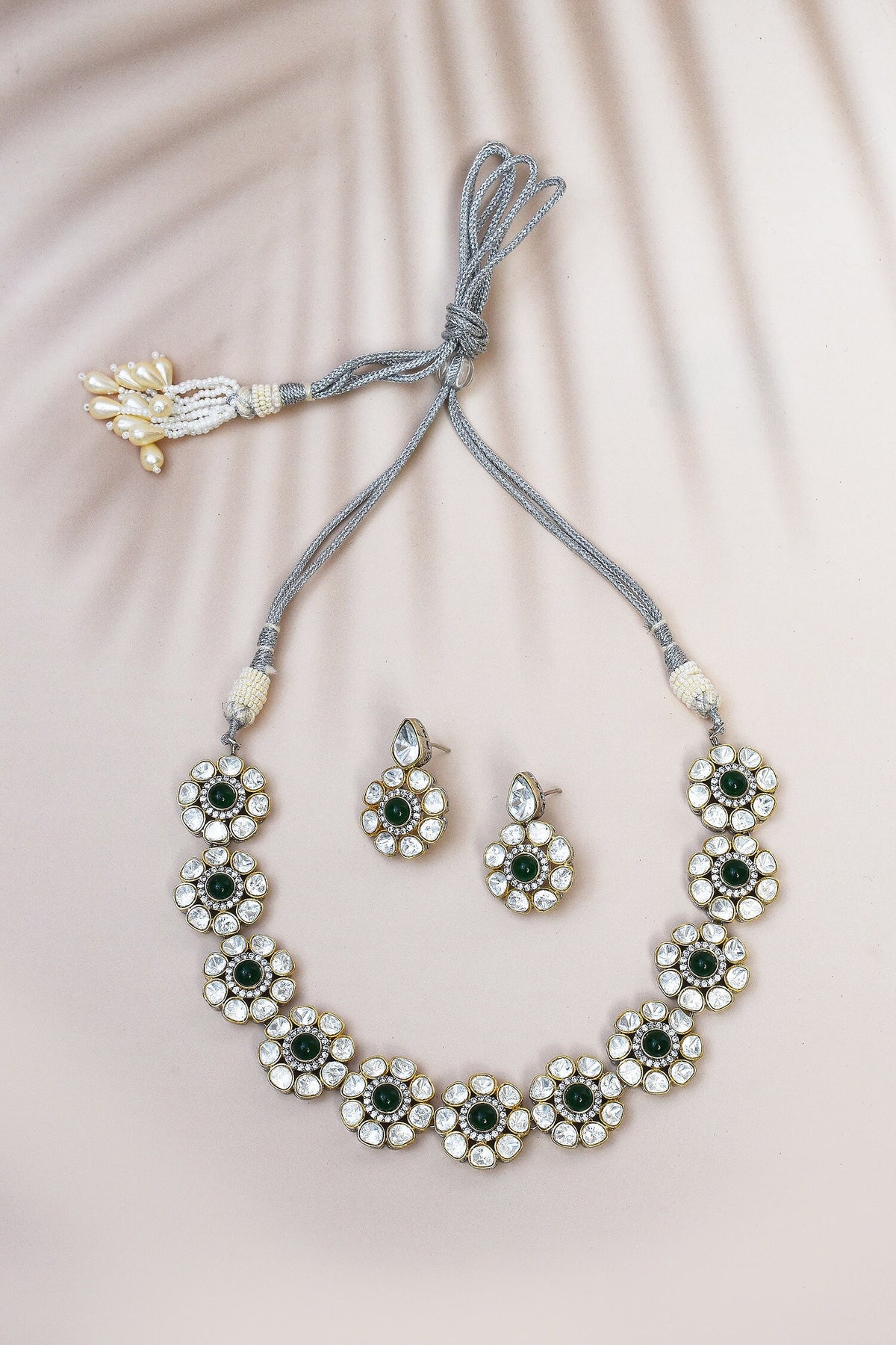 Bloom Kundan Embellished Choker Set 