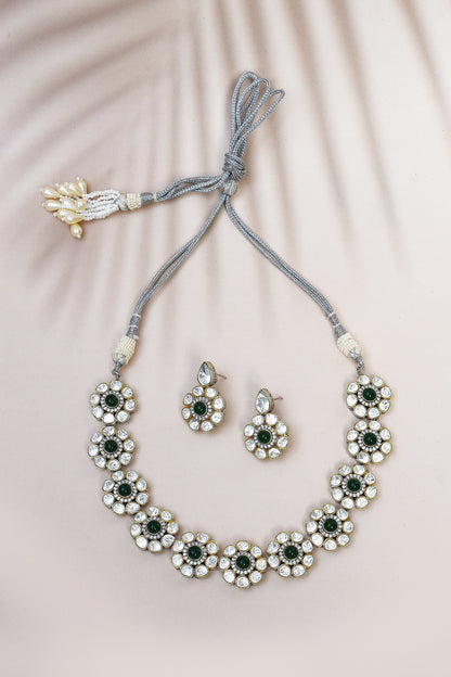 Bloom Kundan Embellished Choker Set 