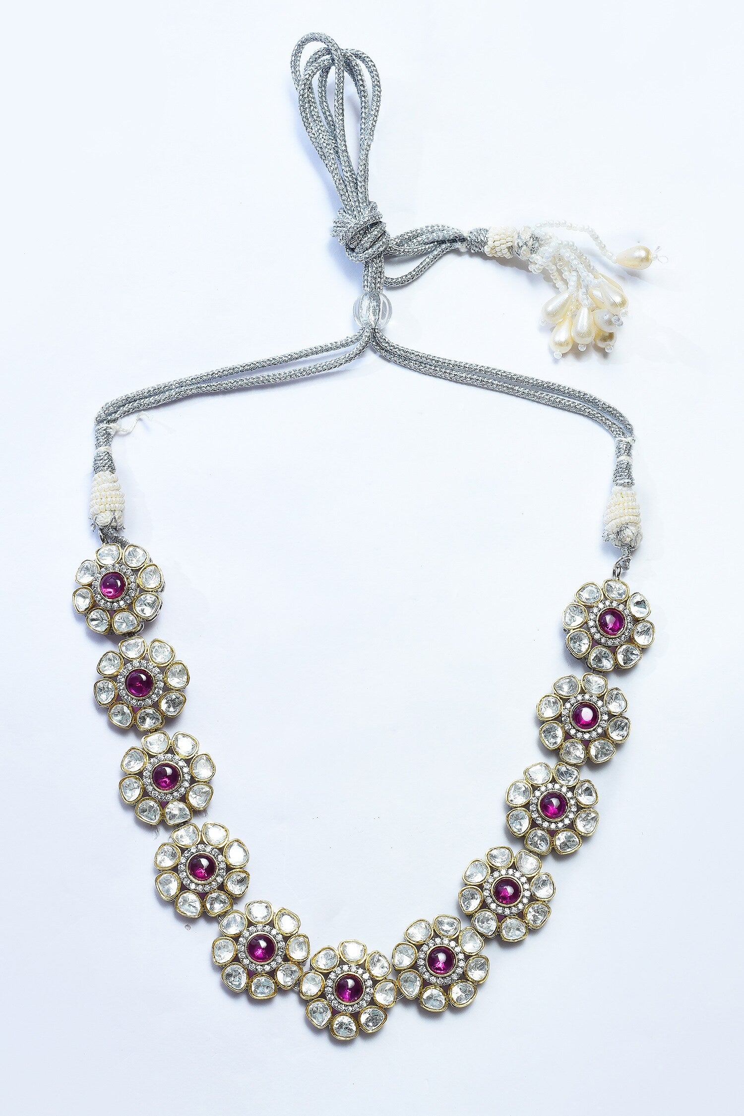 Blossom Kundan Embellished Choker Set 