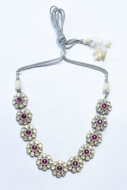 Blossom Kundan Embellished Choker Set 