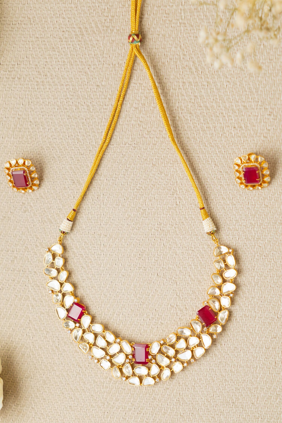 Hand Embellished Necklace Set 