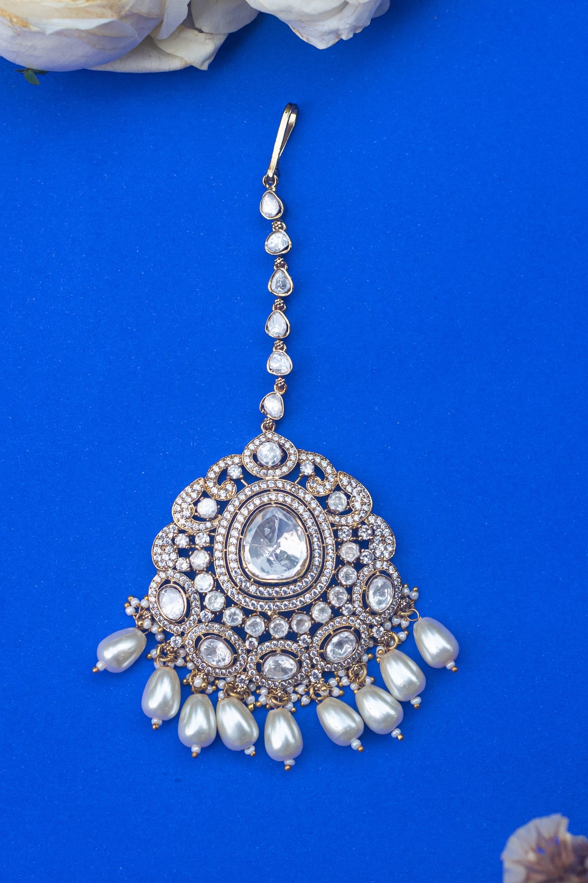 Stone Embellished Maangtikka 