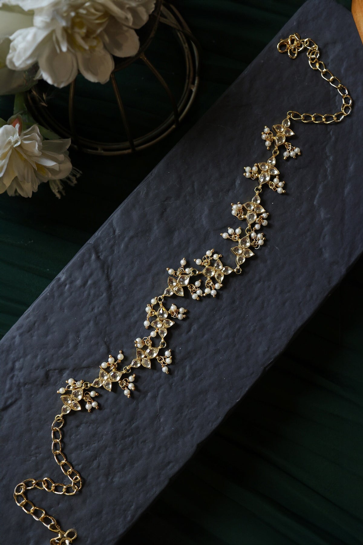 Kundan Embellished Head Band 