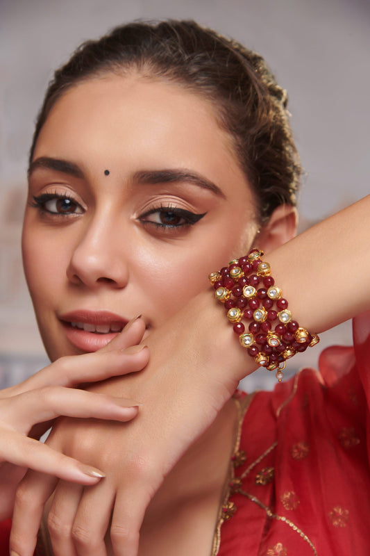 Handcrafted Kundan Bracelet 