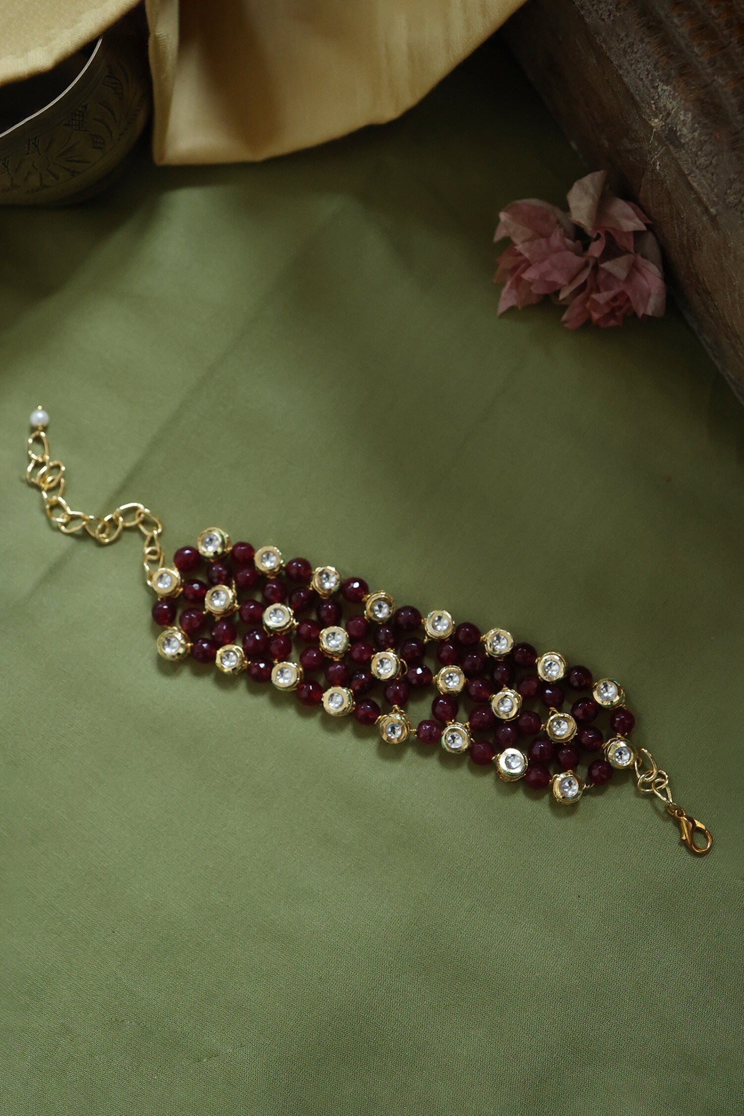 Handcrafted Kundan Bracelet 
