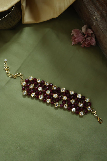 Handcrafted Kundan Bracelet 