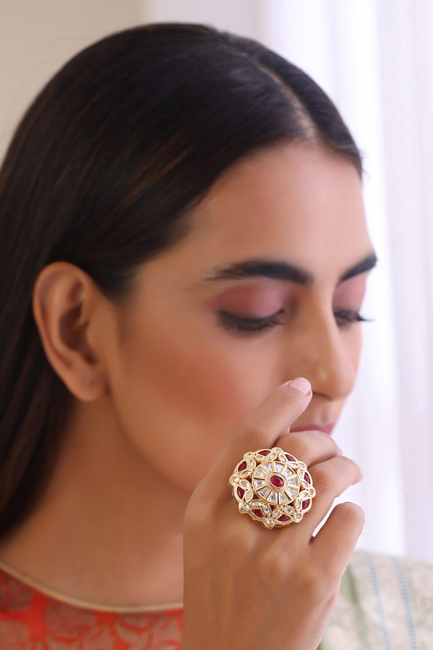 Kundan Embellished Ring 