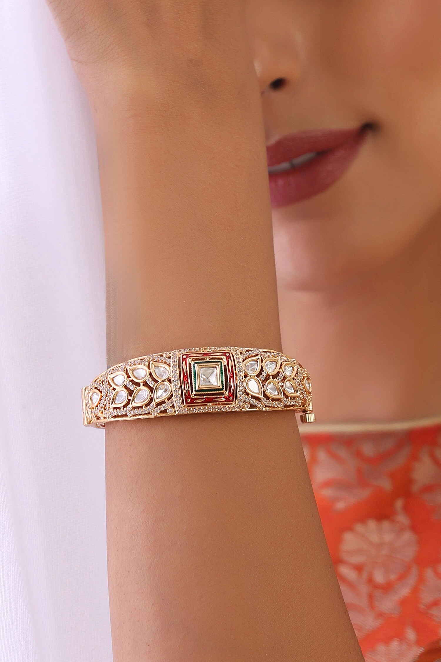 Polki Embellished Bracelet 