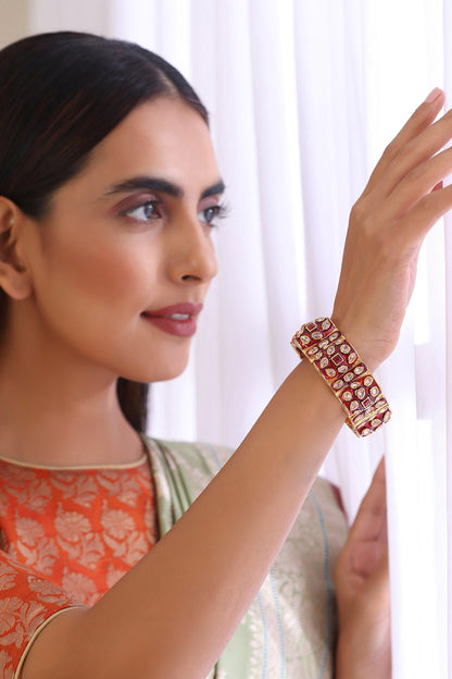 Kundan Embellished Kada 
