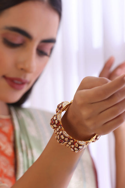Kundan Embellished Kada 