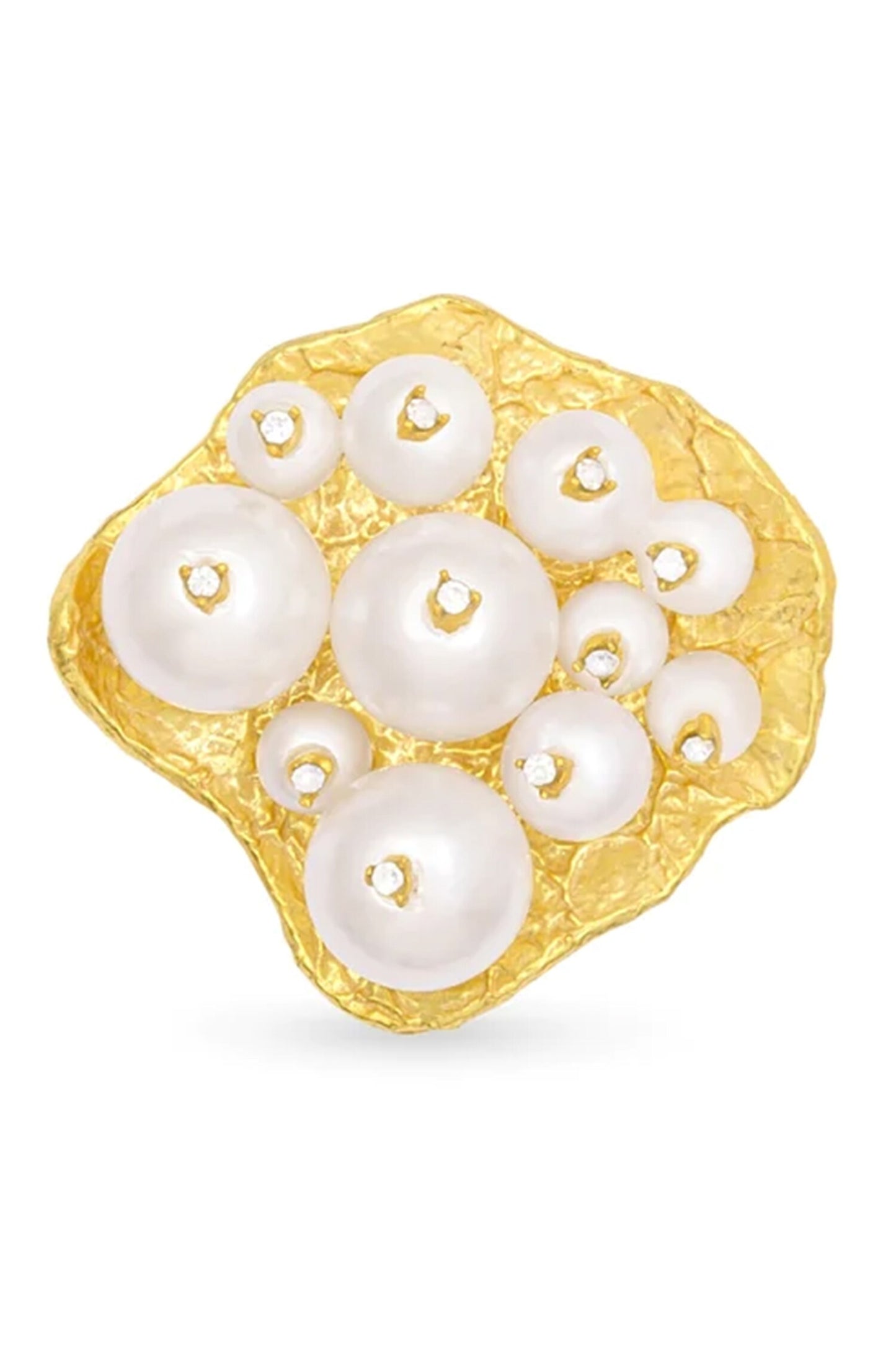 Pearls & Stones Embellished Ring 