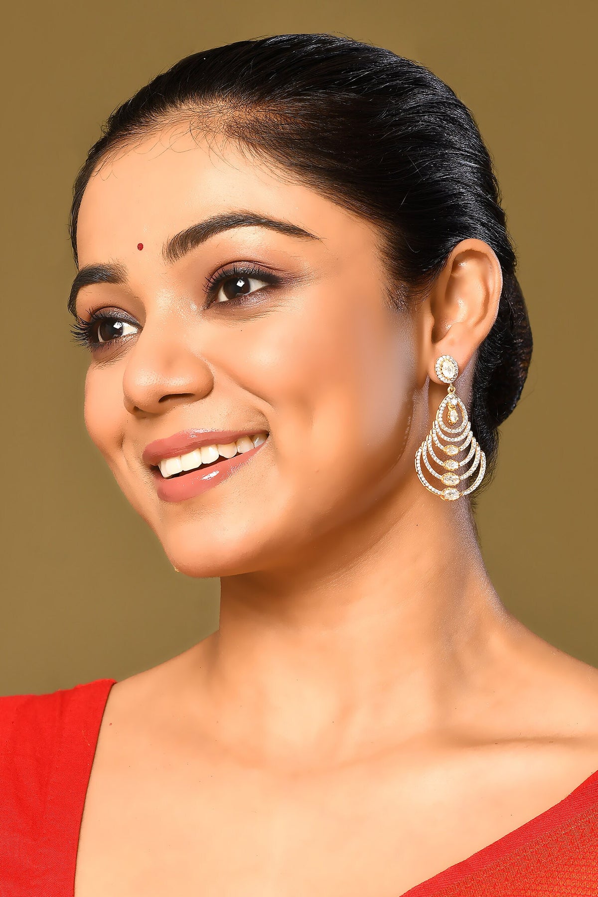 Embellished Tiered Drop Earrings 