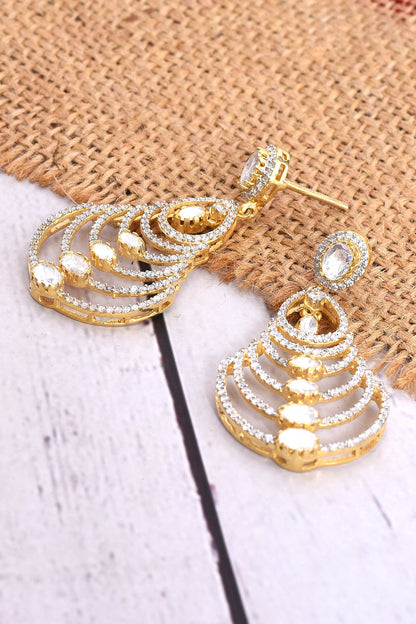 Embellished Tiered Drop Earrings 