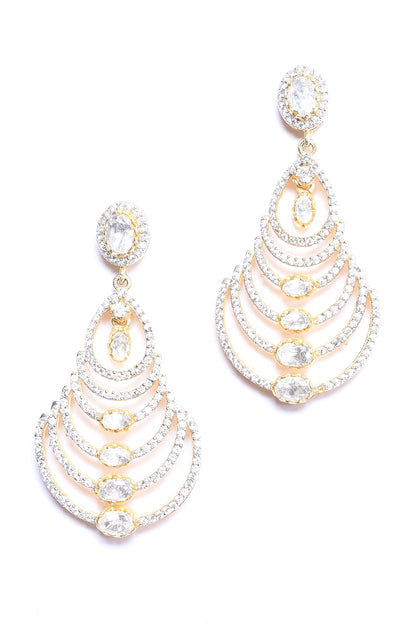 Embellished Tiered Drop Earrings 